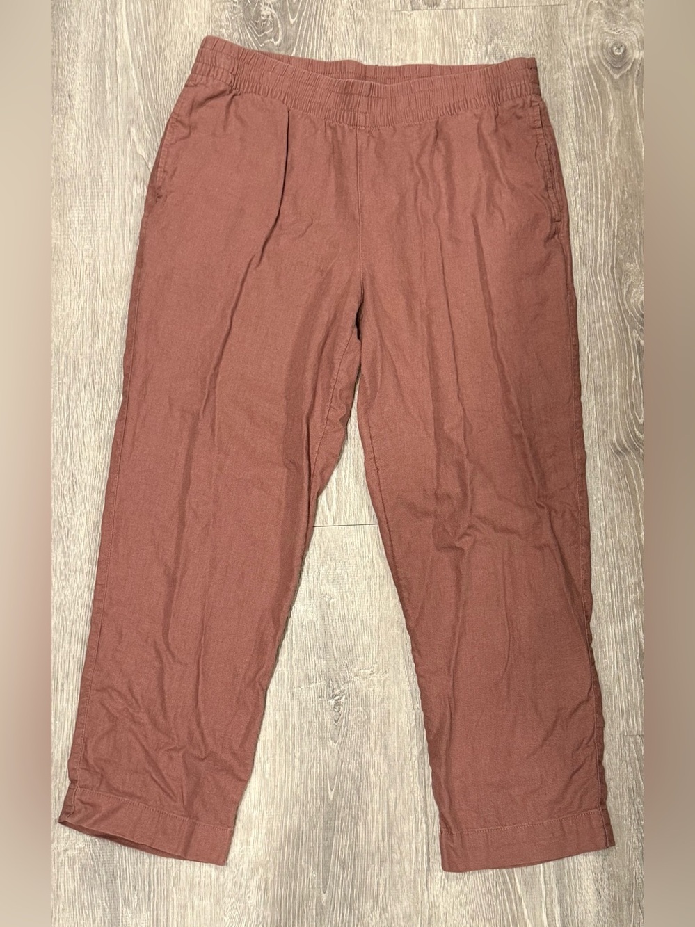 Old Navy Straight Leg High Rise Linen Pants